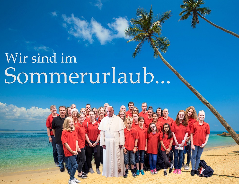 Wir sind im Sommerurlaub